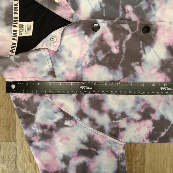 PINK Victoria's Secret XS Multicolor Tie Dye Jacket Lightweight Windbreaker‎ - Picture 11 of 13
